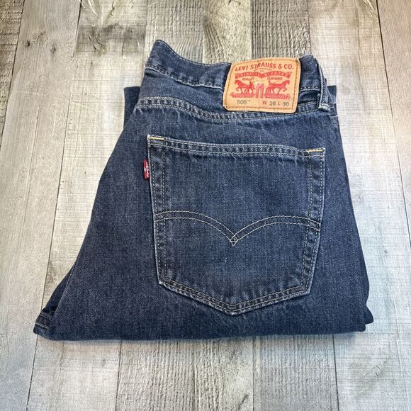 Men’s Levi’s 505 36 x 30 blue - Picture 1 of 10